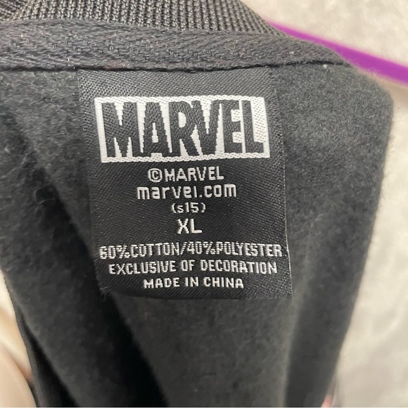Marvel Deadpool Letterman jacket Red And Black men’s XL - Picture 6 of 8